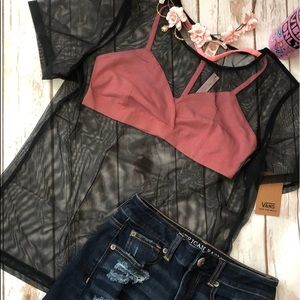 Victoria secret mesh tee shirt!